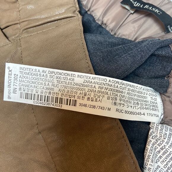 Zara Faux Leather Mini Skirt with Pockets - Picture 9 of 10